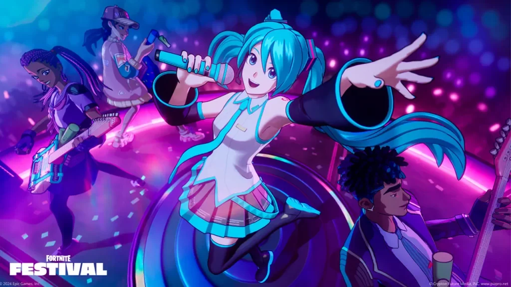 Hatsune Miku por fin llega a Fortnite Festival