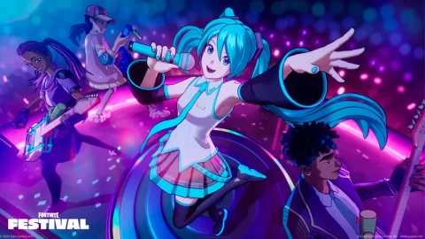 Hatsune Miku por fin llega a Fortnite Festival