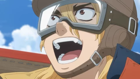 El nuevo capítulo de Dr. Stone nos dará mucha acción en la que la vida de Senku peligrará pero en los cielos.