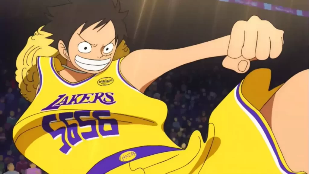 One Piece aparece en el juego de los Lakers de Los Angeles