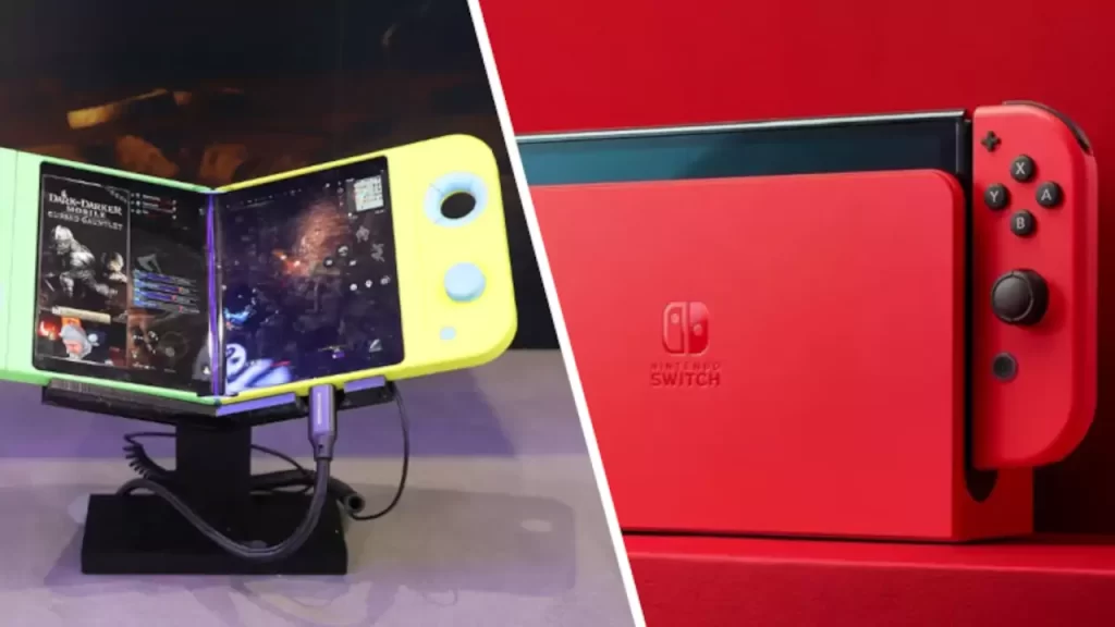 Samsung revela nueva portátil que parece un Switch que se dobla